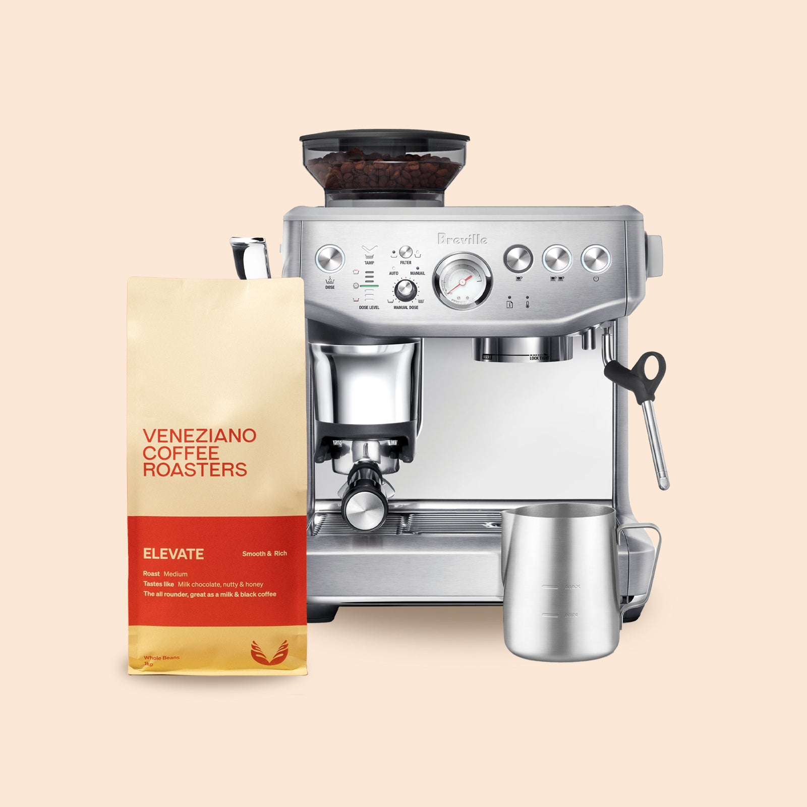 Breville Barista Express Impress Veneziano Coffee Roasters