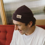 Veneziano Cable Beanie - Plum