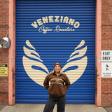 Espresso Quarter Zip Track Sweater