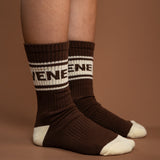 Espresso Crew Socks